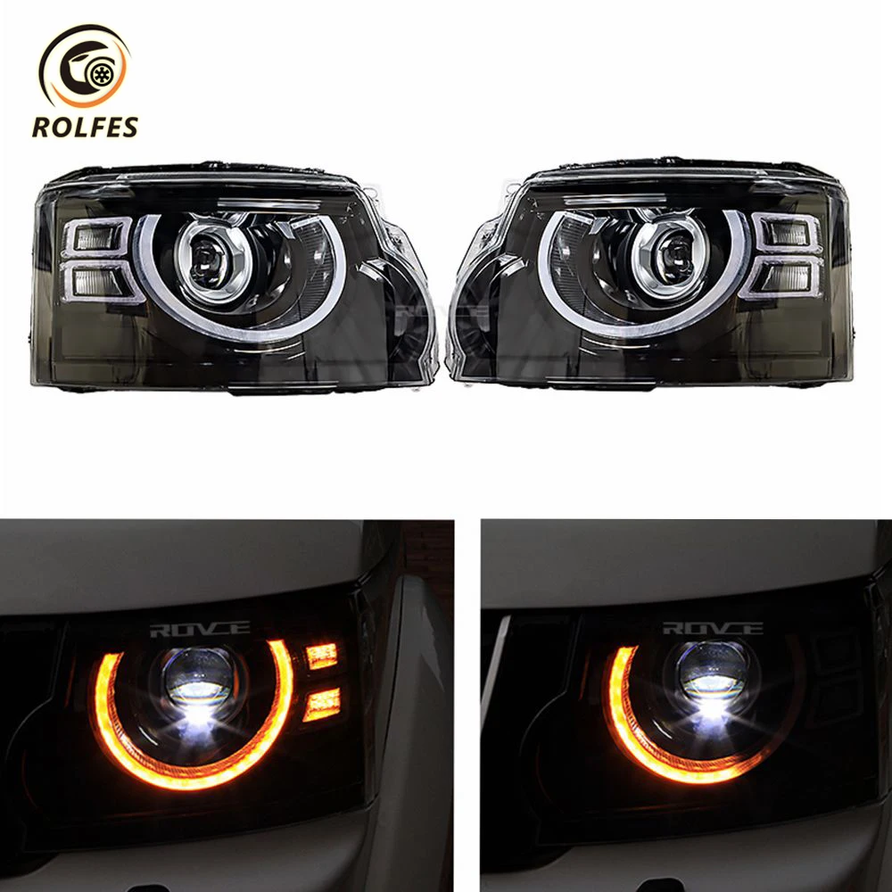 

ROLFES For Land Rover Discovery 4 10-16 Headlamp Assembly Retrofitting Laser Lens LED Daytime Running Light Car Accessories