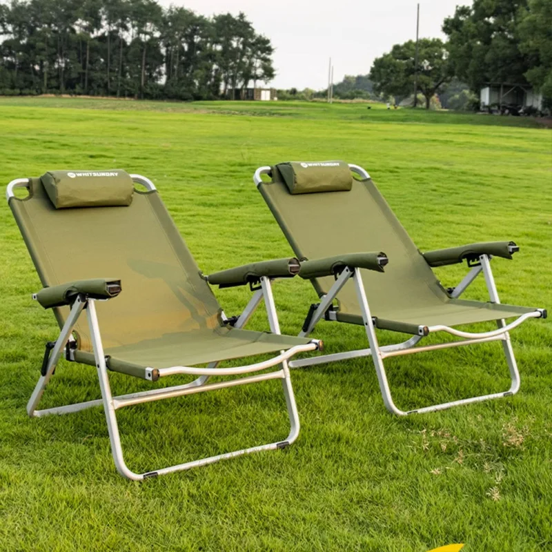 

Park Sea Fishing Beach Chair Metal Portable Picnic Recliner Small Beach Chair Single Terrace Sillas De Playa Patio Furniture