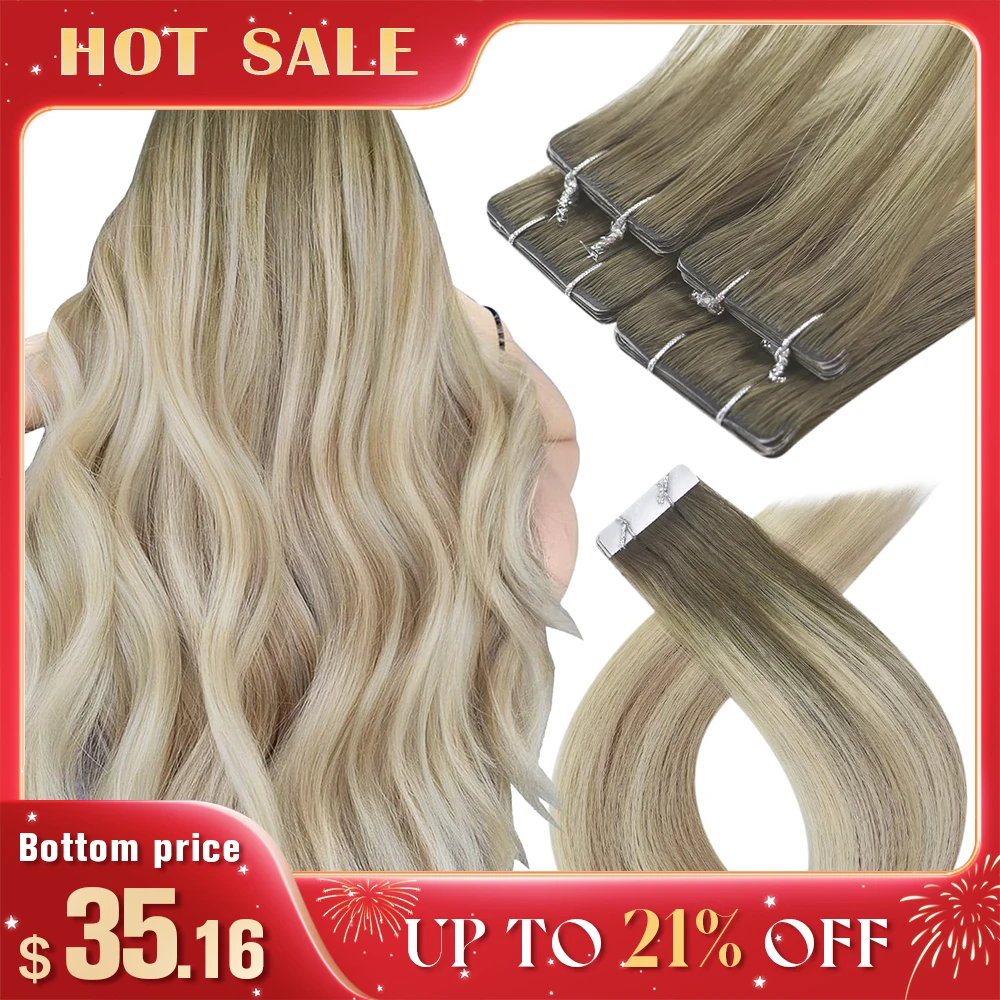 

[Hot Sale] VeSunny Injection Tape in Hair Extensions Invisible Tape Seamless Hand Tied Adhesives Pu Skin Weft