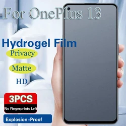 OnePlus13 Privacy Screen Protector For OnePlus 13 Matte Hydrogel Film 1+13 1+ 13 Full Coverage Soft HD Anti Peeping Blue Light