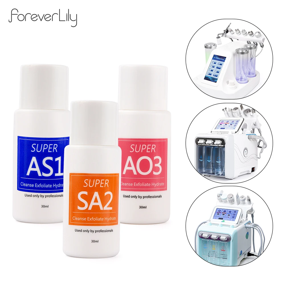 30ml Serum Aqua Peeling Solution AS1 SA3 AO3 Concentrated Liquid Acid Skin Peel For Hydra Dermabrasion Facial Skin Care