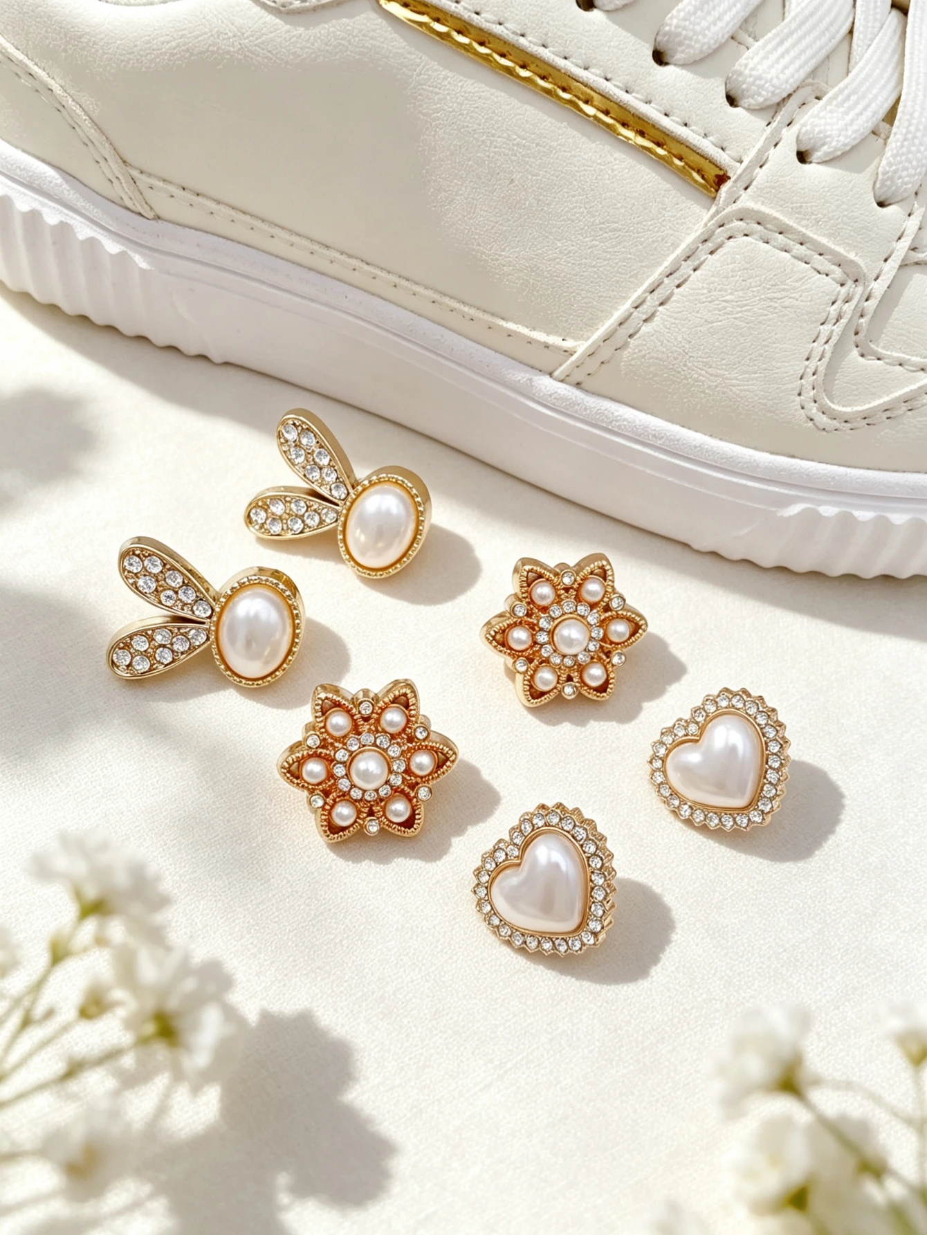 6-piece shoe decoration DIY casual shoe decoration - An interesting and versatile way to personalize your footwear