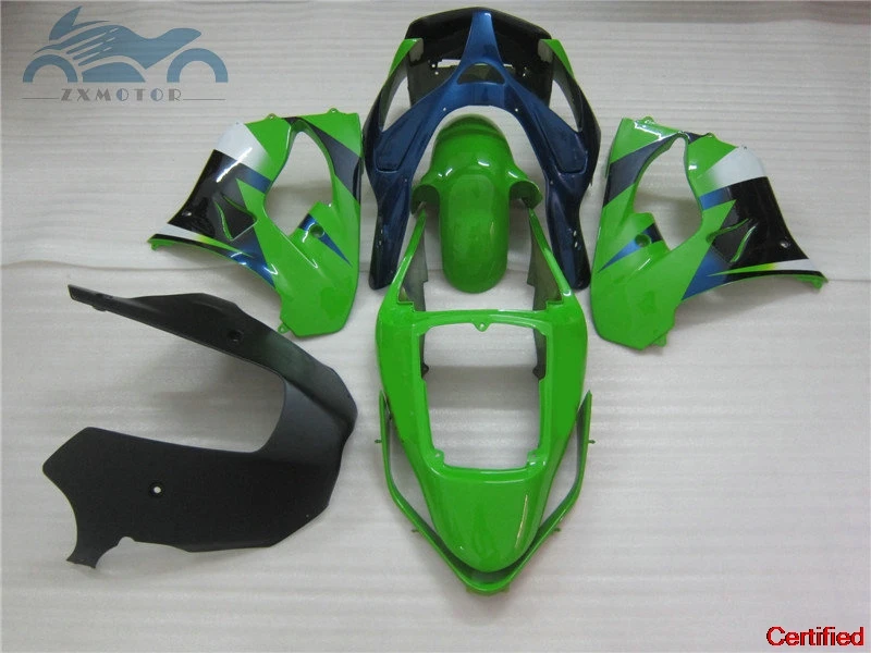 

Бесплатные комплекты обтекателей на заказ для Kawasaki Ninja ZX9R 02 03, комплект обтекателей из АБС-пластика 2002 2003 ZX 9R, зеленый комплект кузова двигателя