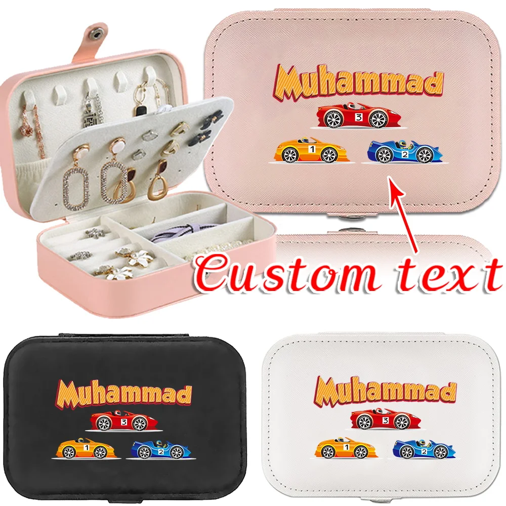 

Customizable Leather Portable Jewelry Box with Large Capacity Fashionable and Multifunctional Jewelry Storage Box