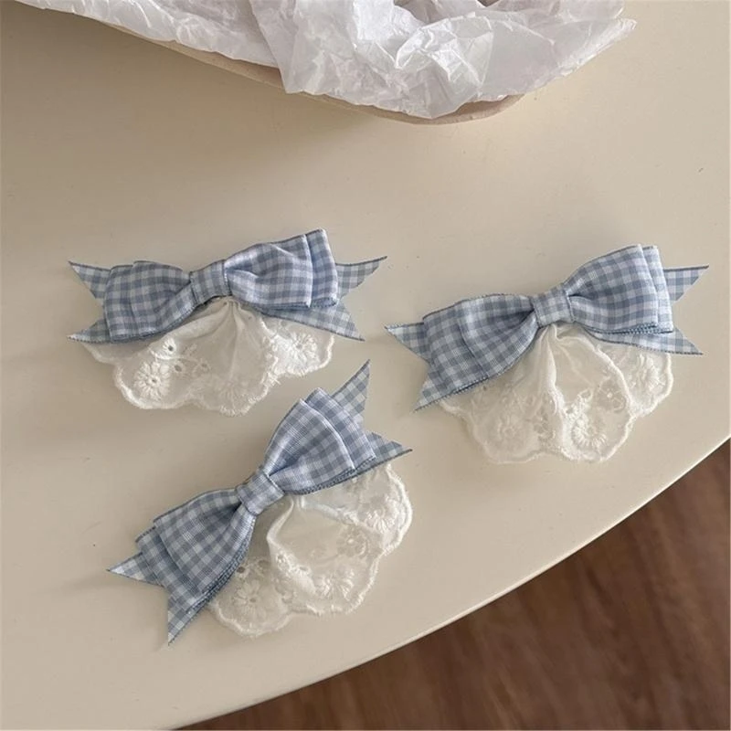 

Multilayer Ballet Lace Bows Hair Clip Female Clip Elegant Hair Barrettes 15UB