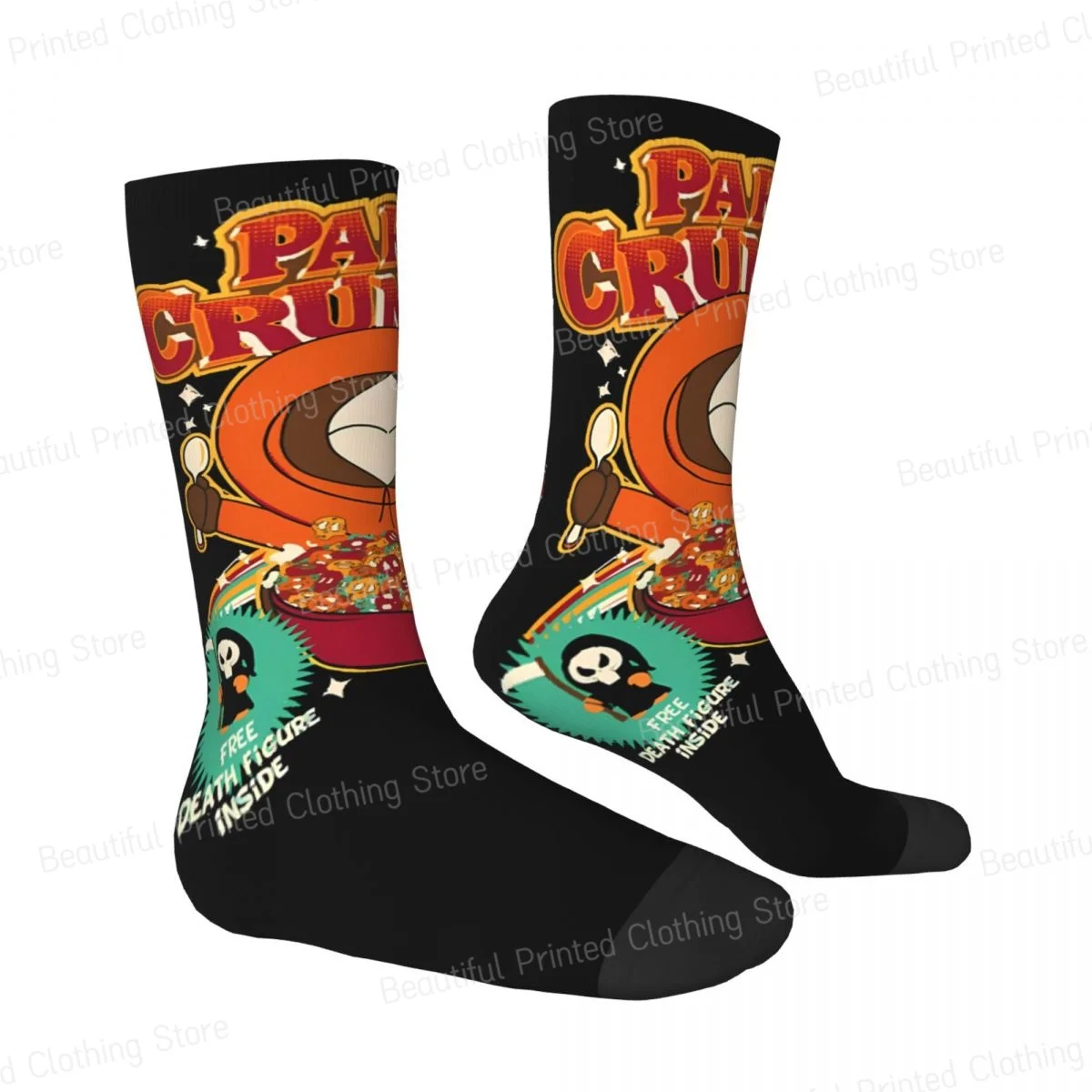 S-southpark Theme KenCrunch Men Women Round neck Socks Windproof Novelty Spring Summer Autumn Winter Stockings Gift