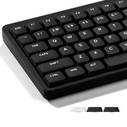 XVX-Touches de clavier à profil bas, matériau PBT supérieur, double injection, blanc, vert, 127