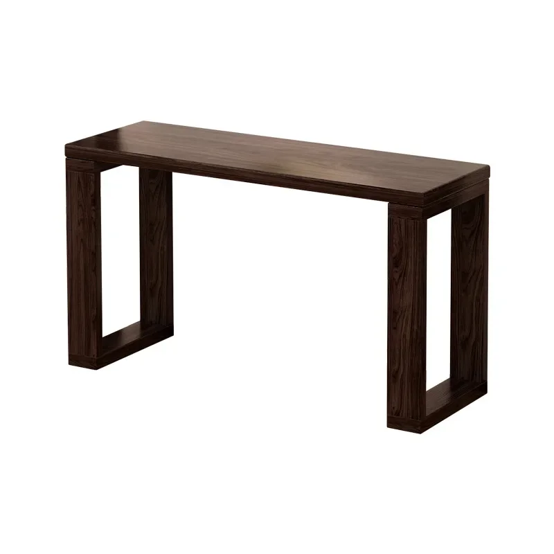 

New Chinese style, strip case, entrance, solid wood, zen, simplicity, end view platform