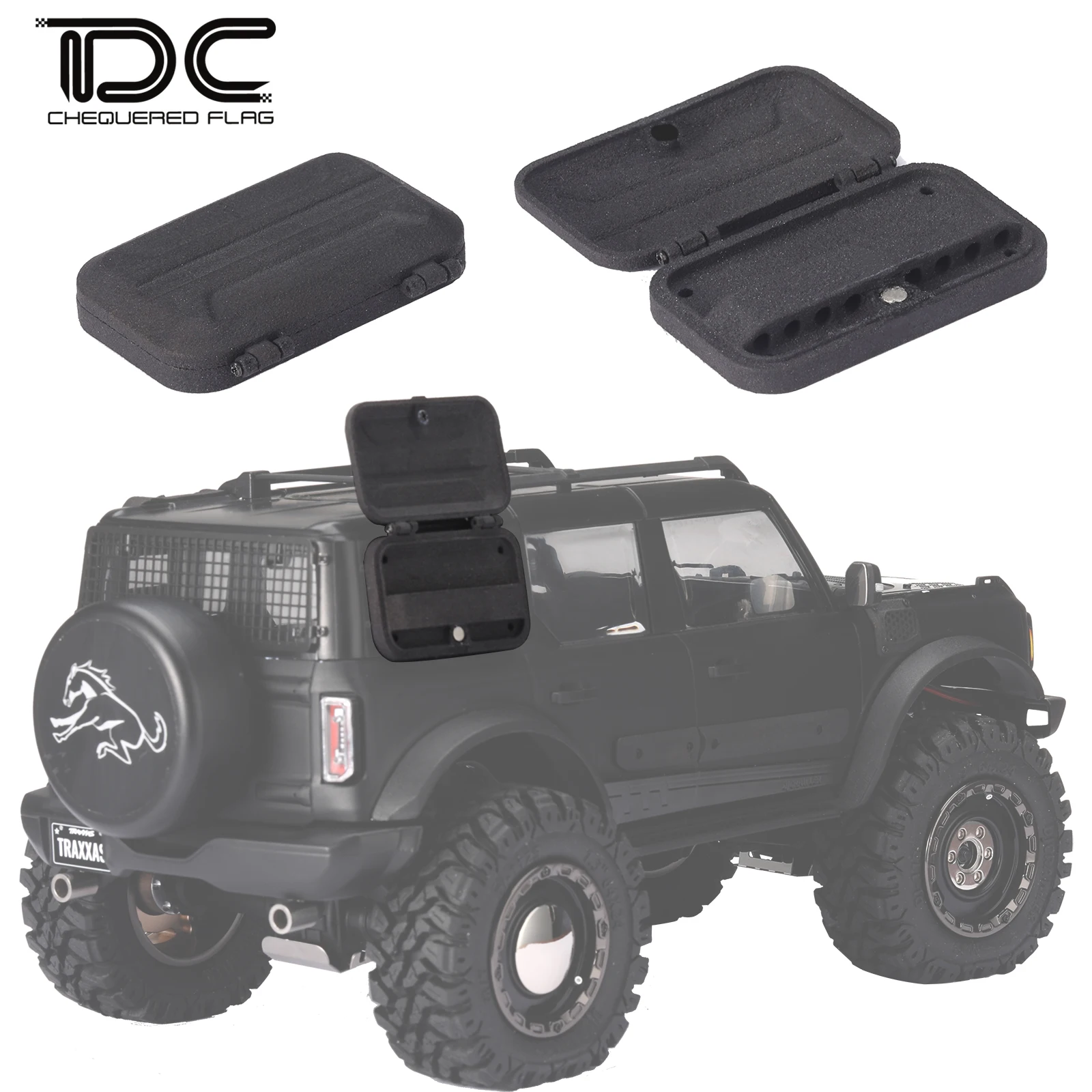 

DC 1/18 Right Toolbox Magnetic & Simulate Maintenance Tools for TRX-4M Bronco TRX4M RC Car Upgrade Accessories Parts