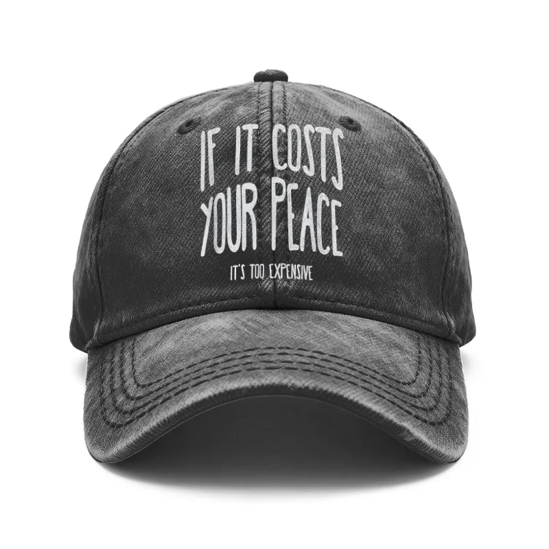 1 Piece Per Order. Vintage Washed Baseball Cap, Unisex, Adjustable Retro Style, with the Iconic Slogan 