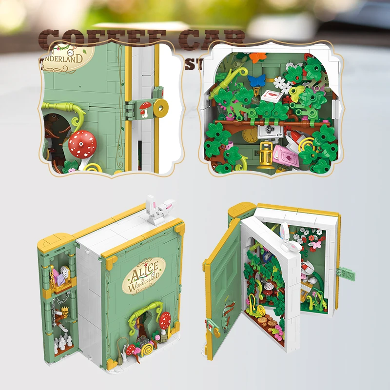 Cute Fairy Tale Princess MOC Bricks Books Dream Mermaid 3D Storybook Building Blocks Toys Anime Model Kids Girls Christmas Gifts