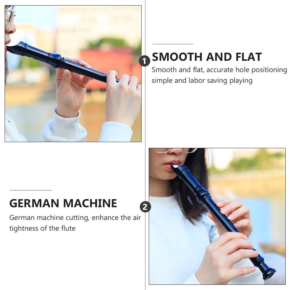 

8 Hole Plastic Recorder Instrument German-Style Professional Flute Beginner Wind Musical Instrument Traditional Abs Resin