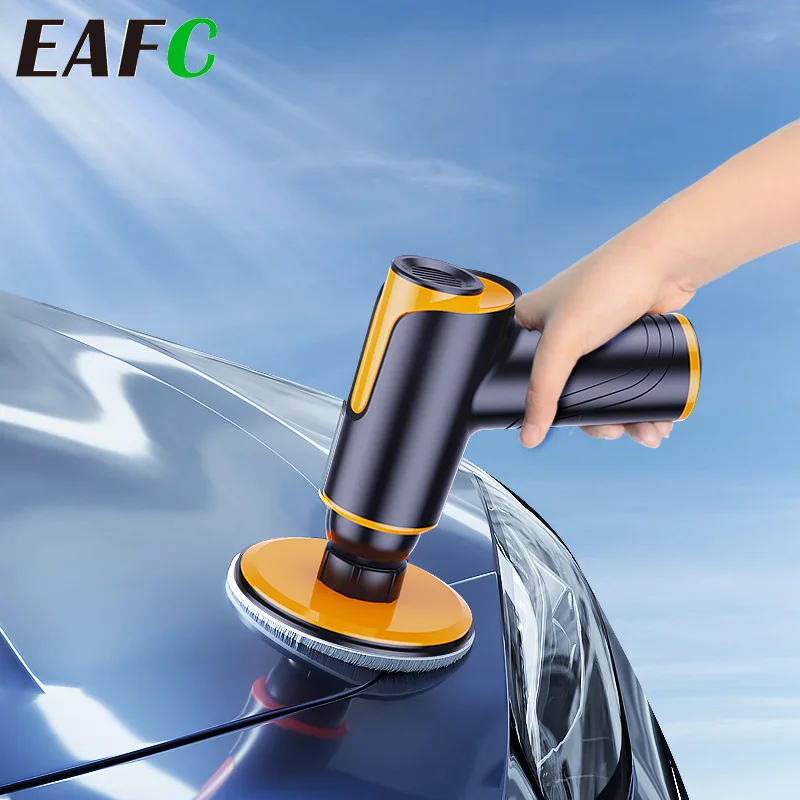 Car Mini Cordless Polisher Wireless Polishing Machine with Brush Auto Wax Polish Machine Portable Car Detailing Tools