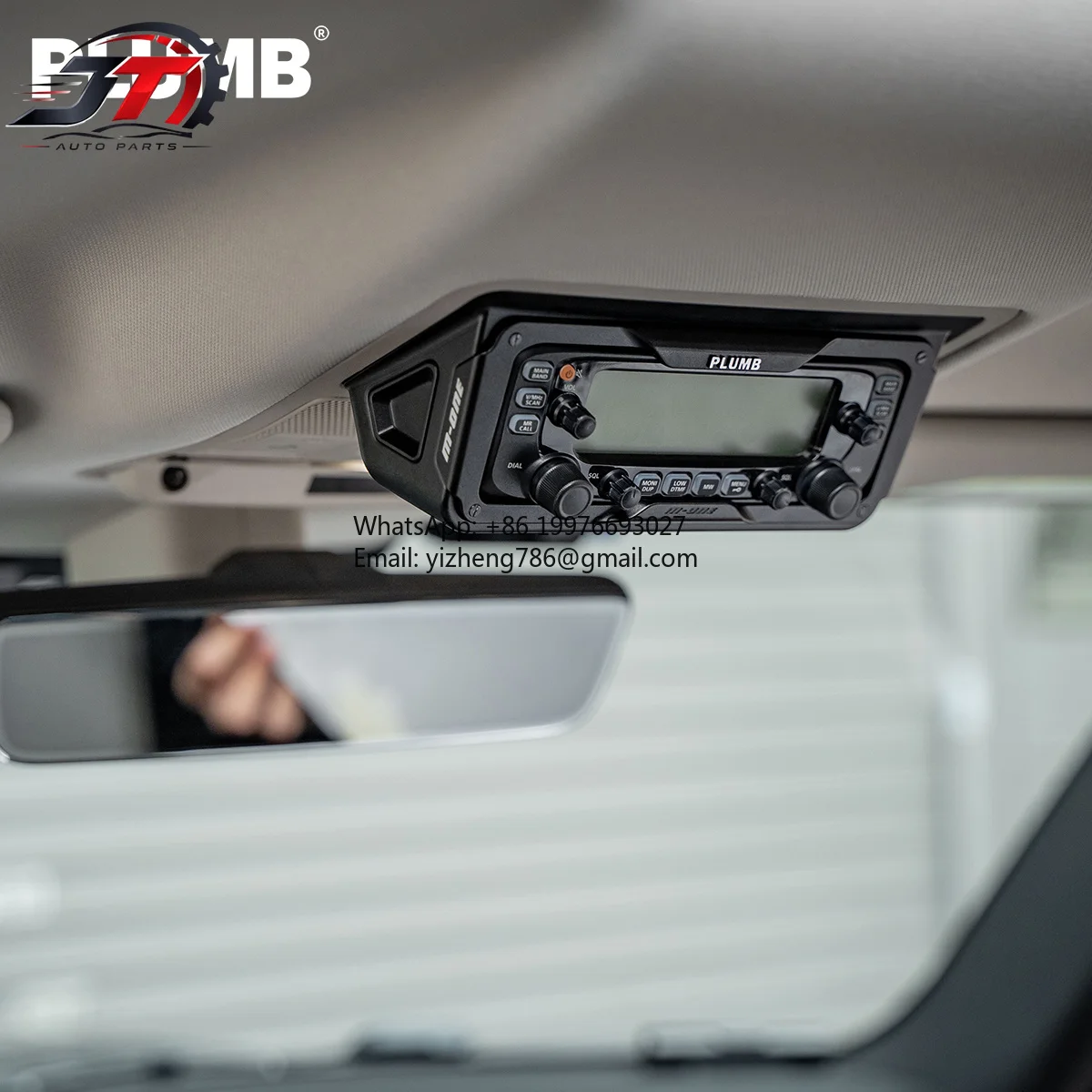 New style PLUMB Radio Transceiver Mount, CB Radio Mounting Bracket, Compatible With ICOM 2730 & YAESU 7900/8900/6000R For Land R