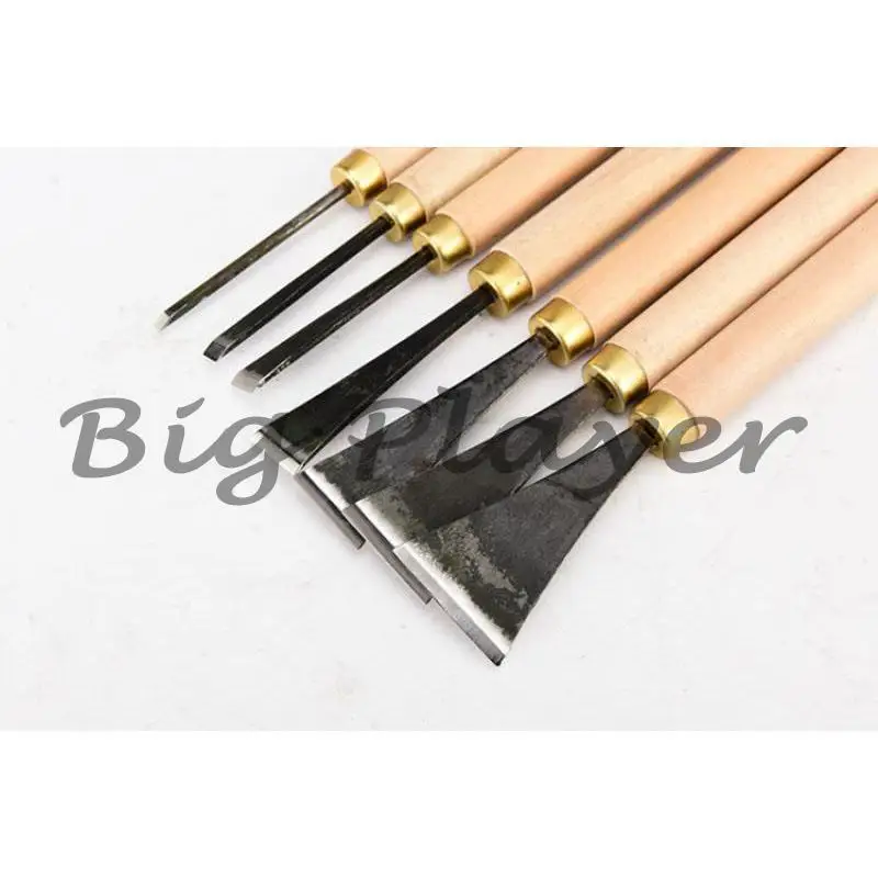 Premium Woodworking Gouge Set - Hand Forged Carving Chisels for Bowl Carving and Relief Sculpture