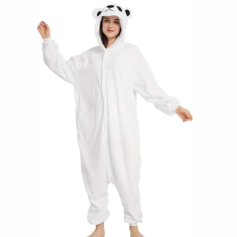 

Candy 2025Animal Pijamas 3D Polar Bear Kigurumi Pajamas Onesies Adults Cartoon Women Costume Men Cosplay Pyjama For New Year