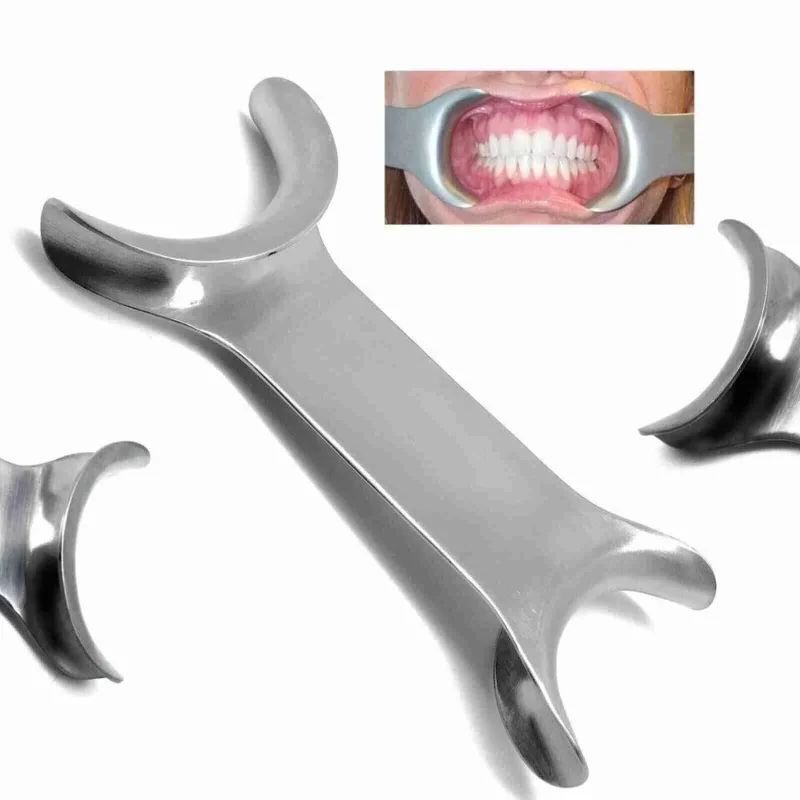 Buccal and Lip Retractors Dental Stainless Steel Double Head Openers Metal Hooks Surgical Instruments