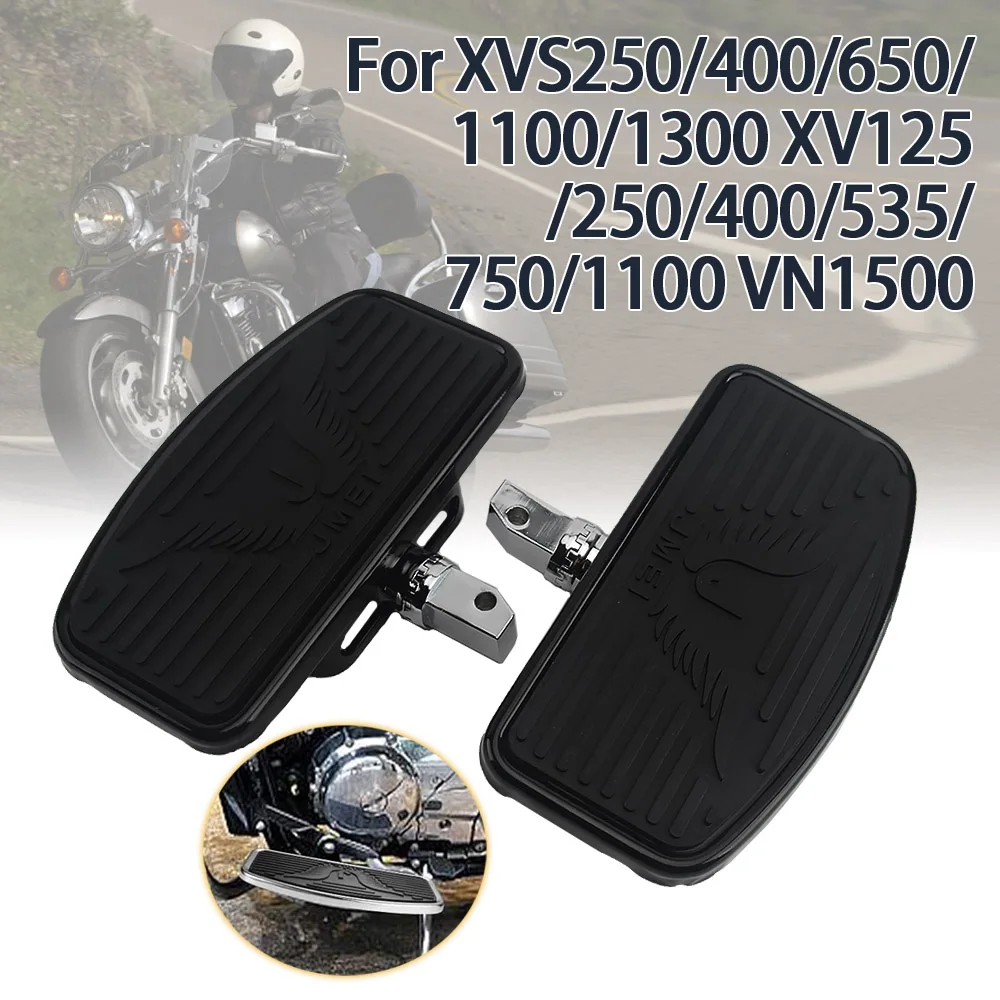 

Motorcycle Anti Slip Foot Pedal Rear Passenger Wide Foot Pegs Rest for V-MAX XV750 V-Star For Honda VF250 400 For Suzuki GZ VL