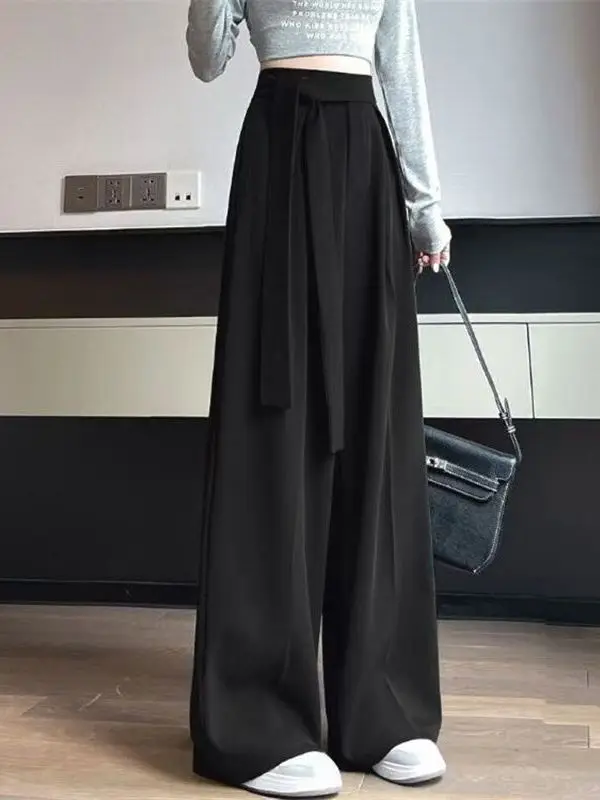 

High Waist Wide Leg Suit Pants for plus Size Women Casual Drapey Style High Fashion Spring New Arrivals Summer Wear