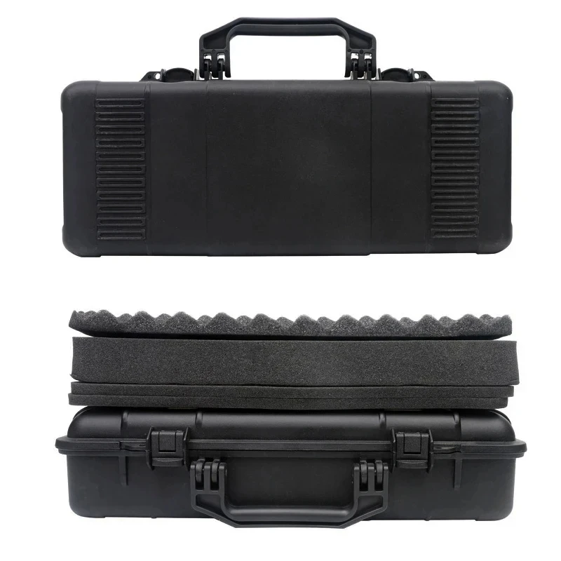 6 Sizes Black Hard Shell PP Carrying Toolbox Shockproof Portable Toolbox Secure Tools Safety Instrument Tool Storage Case