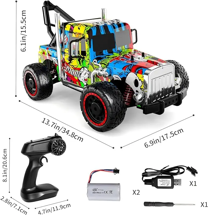 Off-Road Climbing Rc Pickup ของเล่นรถความเร็วสูงรีโมทคอนโทรลรถเด็ก 2.4 ghz Racing รุ่น 1:16 รถบรรทุกขนาดเด็กแข่ง