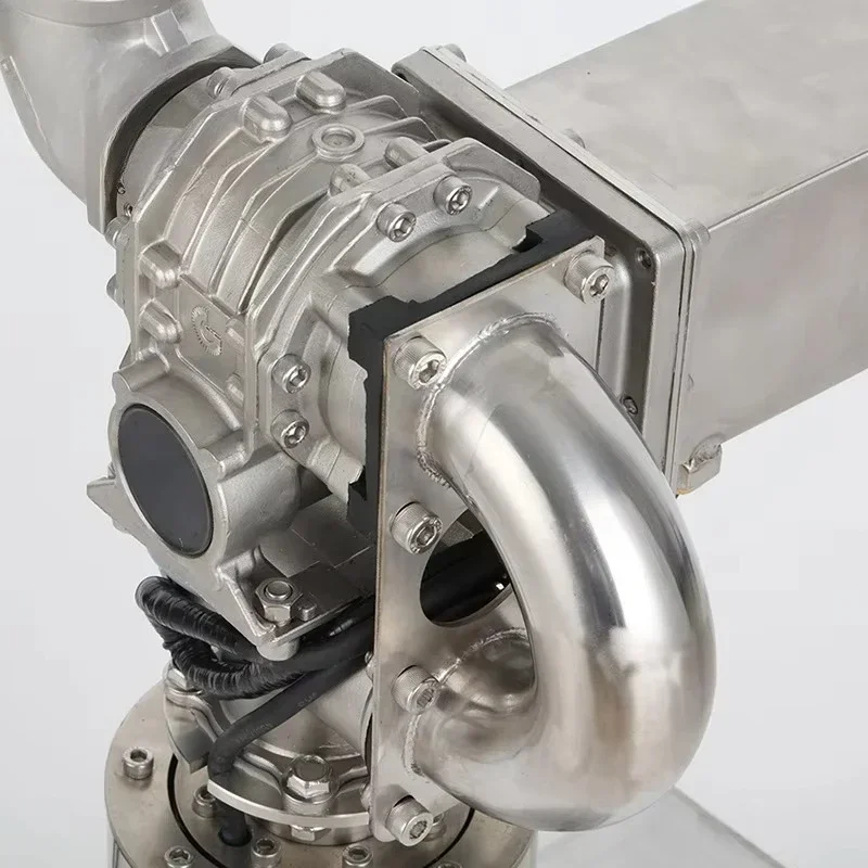 Manufacturers supply outdoor digital music dance waterfall concentrating shooting nozzle 3D swinging hollow fountain nozzle