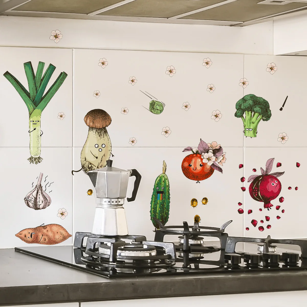 New Vegetable Party Wall Sticker Decoration Self-Adhesive Wall Sticker