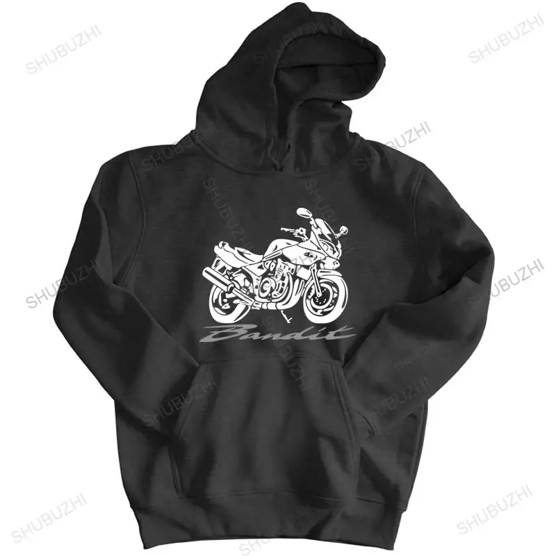 Cotton Moto Suz Motorcycle Bandit 600 1200 S Design New Men Fitness Clothing Male Cross Fit Tops coat hooded sweatshirt black