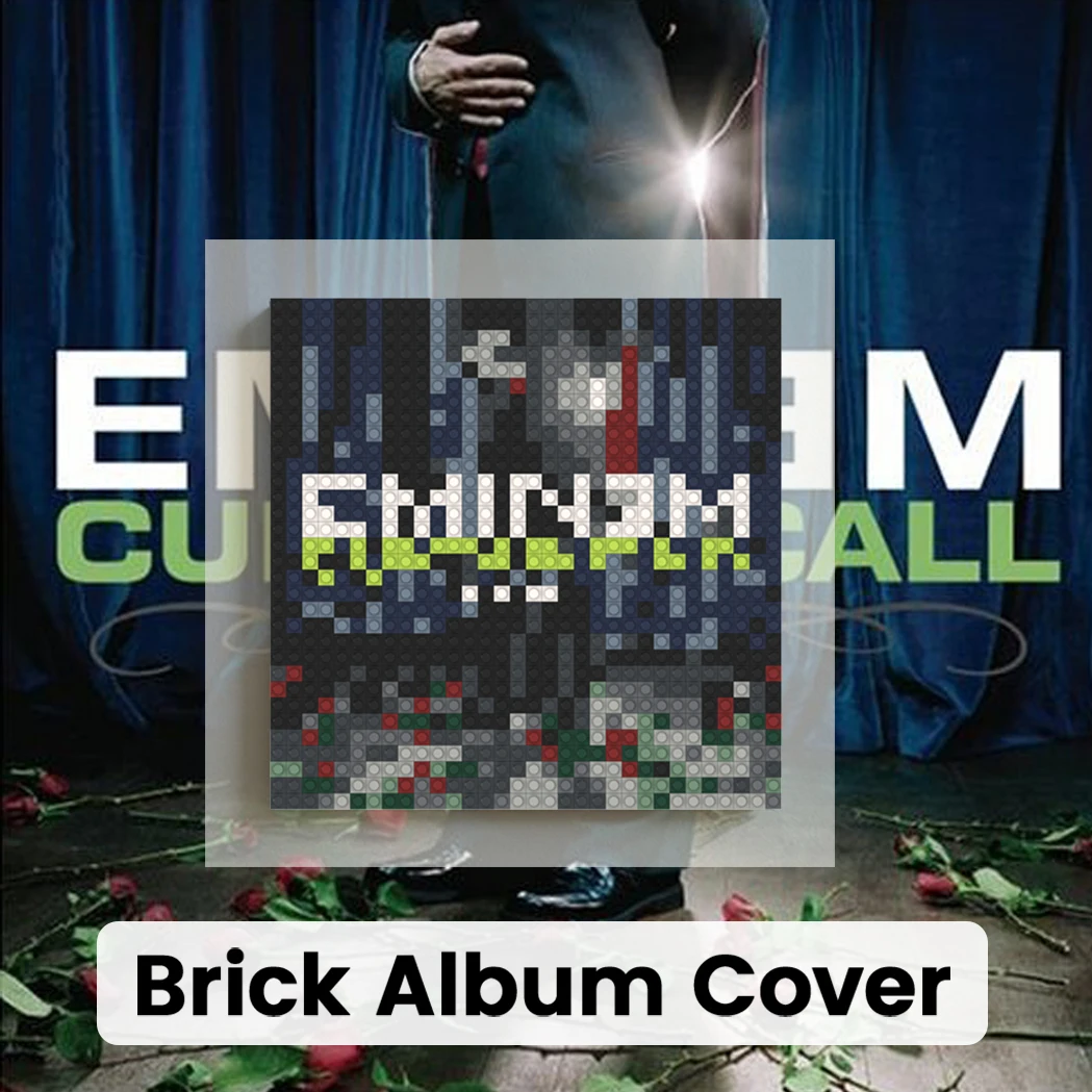 

Pop Rapper E_Eminem Album Poster Wall Art Prints Building Blocks Mosaic Pixel Art Brick Painting DIY Home Wall Decor