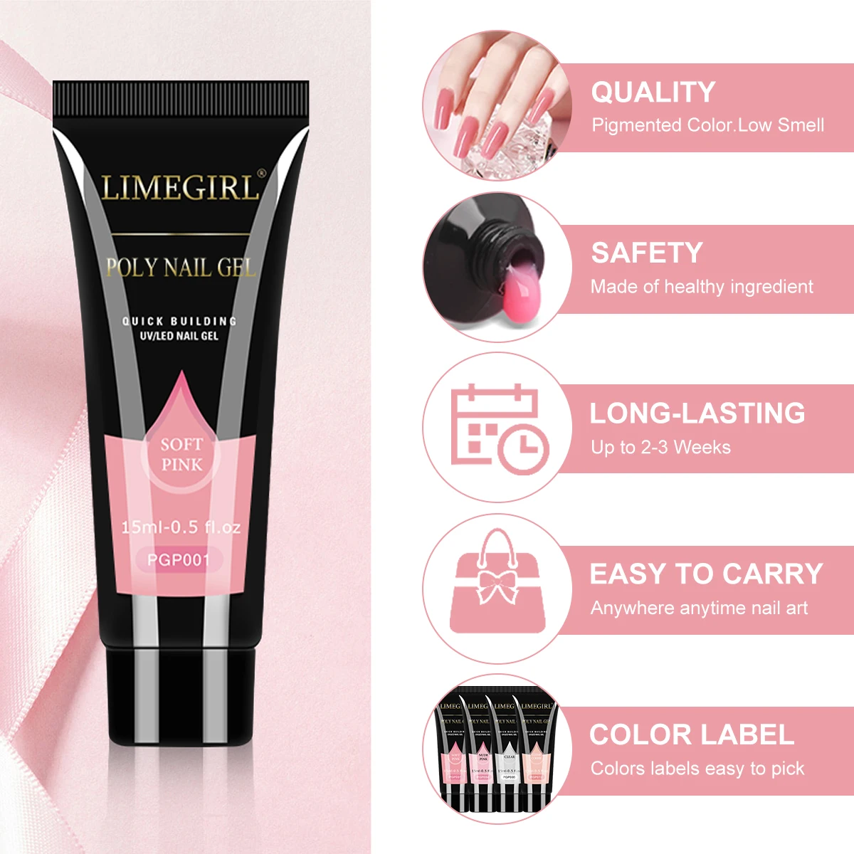 젤 네일 폴리쉬 세트 8ML 글리터 아트 젤 바니쉬 베이스 코트 탑 코트 및 UV 램프 포함 매니큐어 연장 아트 살롱/홈 도구