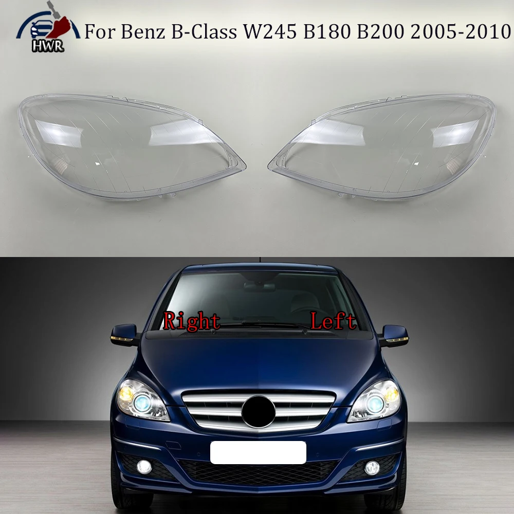 

For Benz B-Class W245 B180 B200 2005-2010 Headlight Cover Transparent Lampshade Headlamp Shell Plexiglass Replace Original Lens