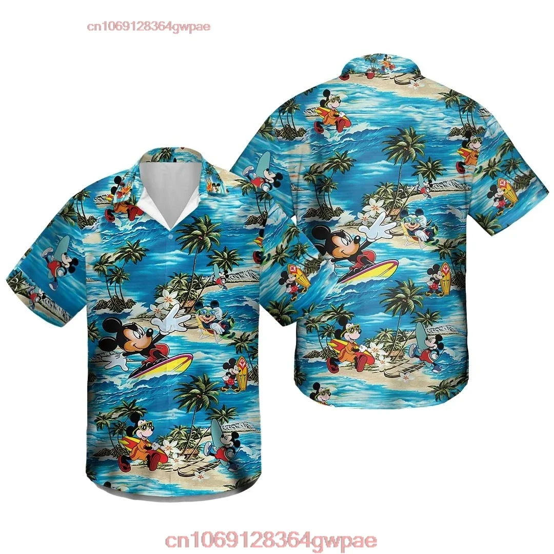 Disney Mickey Mouse Hawaiian Shirt, Summer Beach Trip Family Hawaiian Shirt