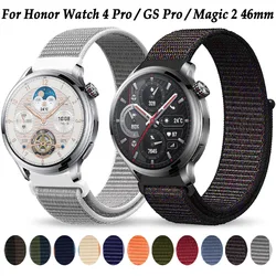 22mm Nylon Loop Strap For Honor Watch 4 Pro / GS 3 / GS 3i / GS Pro / Magic Watch 2 46mm Replacement Band Bracelet Accessories