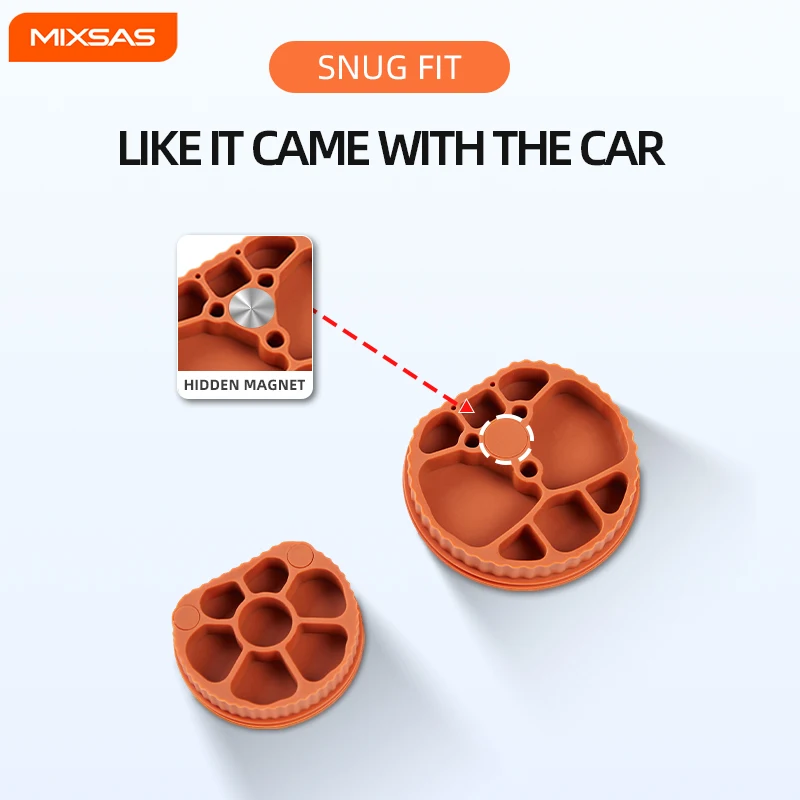 MIXSAS Coperchio Magnetico per Porta di Ricarica EV, Tappo in Silicone Impermeabile Antipolvere per Veicoli Elettrici Nuova Energia