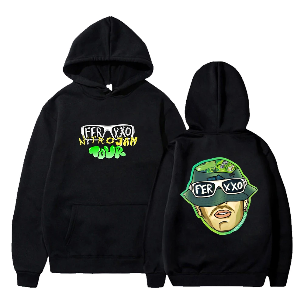 

Feid Ferxxo Hoodie Nitro Jam Tour 2024 Merch Unisex Long Sleeve Streetwear Women Men Hooded Sweatshirt Fashion Clothes