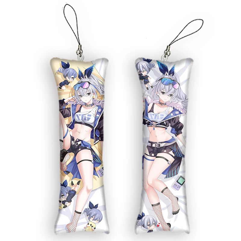 

Honkai Star Rail Ginro Key Ring Cute Anime Pendant Key Chain Accessories Mini Dakimakura Small Pillow Bag Otaku Keychain Pendant