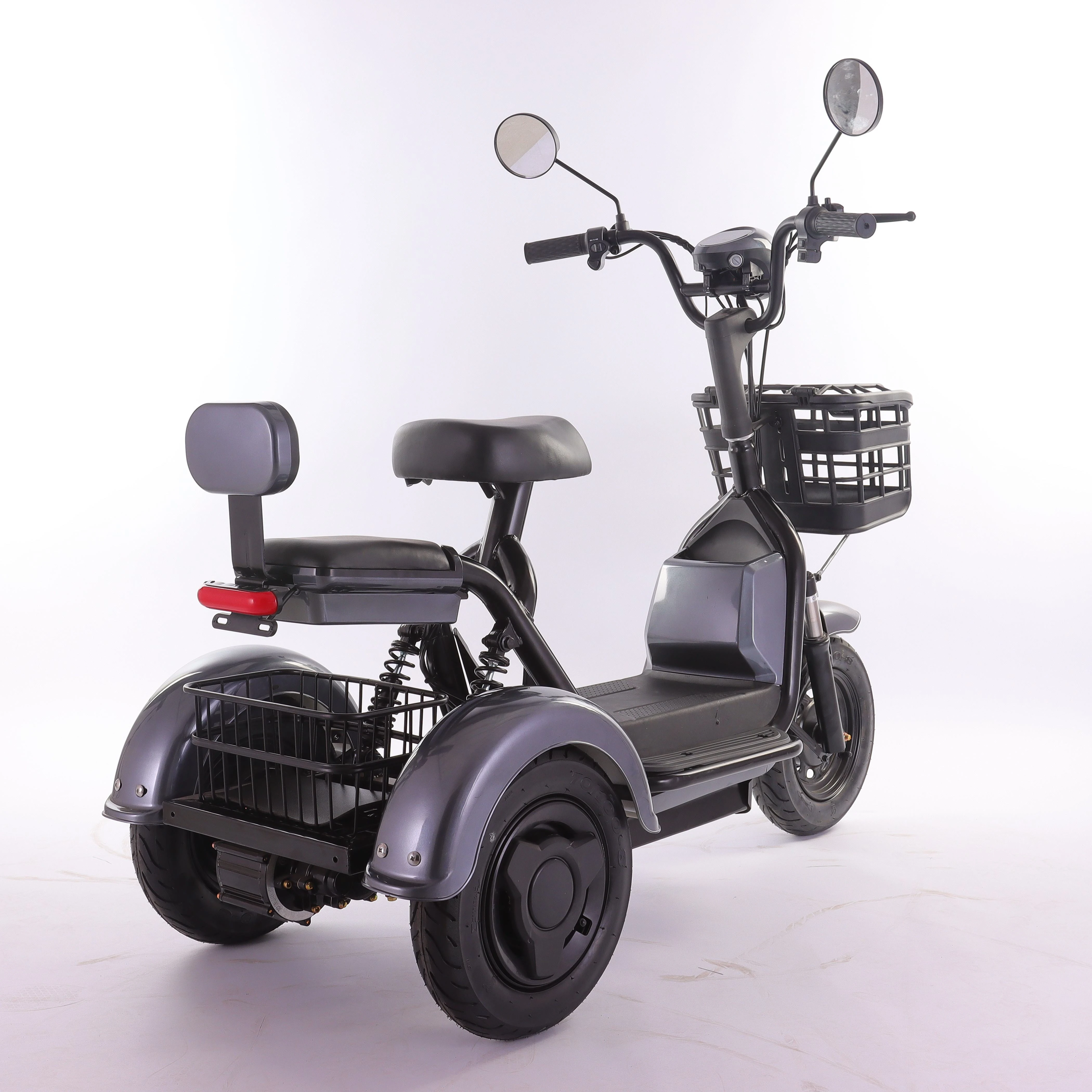 Cute Mini Electric Passenger Tricycle, Premium E-Trike for Women, Moms and Seniors