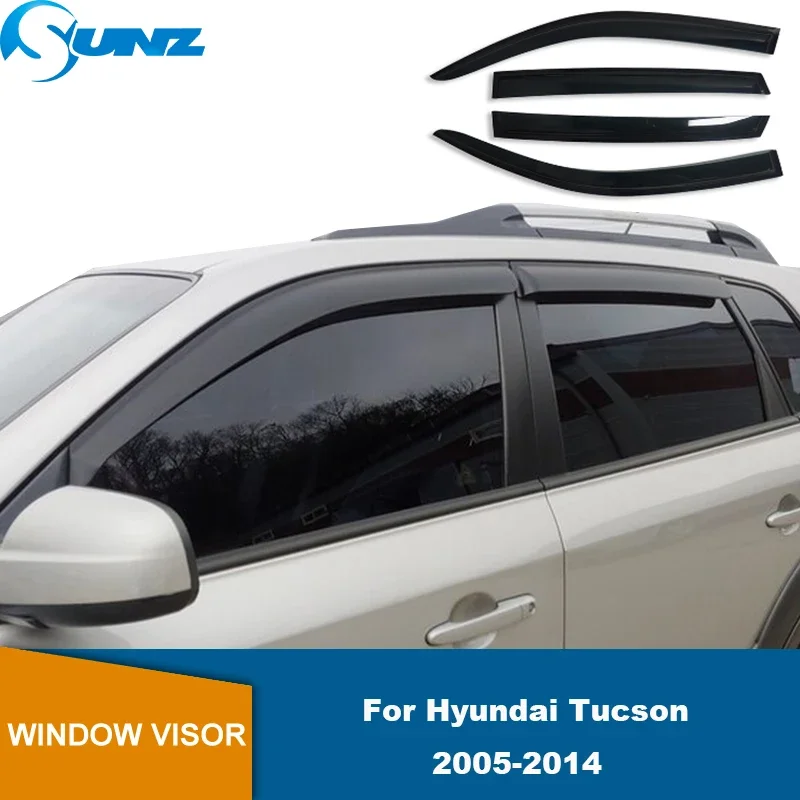 

Side Window Deflector For Hyundai Tucson 2005 2006 2007 2008 2009 2010 2011 2012 2013 2014 4PCS Weather Shield Car Windshield