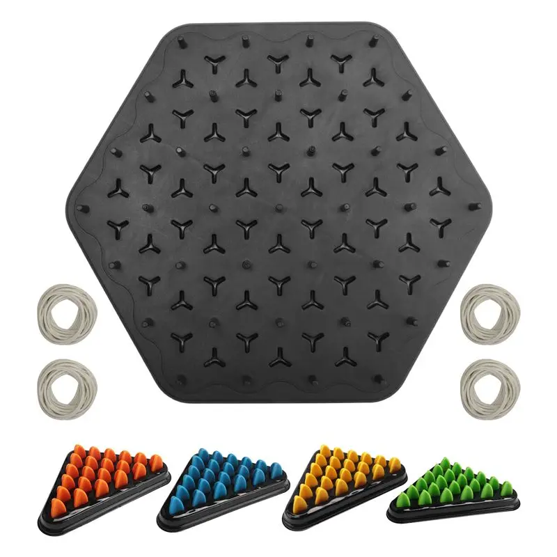 Puzzle di scacchi a catena geometrica Triangolo Gioco da tavolo per scacchi Famiglia Esercizio interattivo Pensiero Logica per bambini