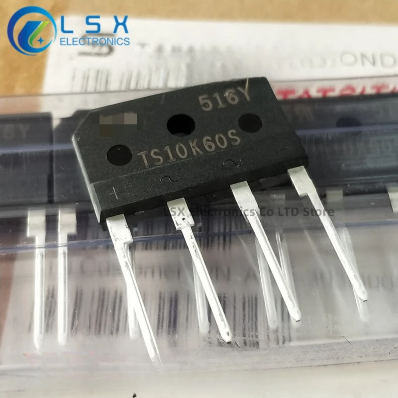 New Original 10PCS/Lot TS10K60 TS10K60S OR TS10K80 OR TS10K40 OR TS6K60 TS6K80 DIP-4 10A 600V Glass Passivated Bridge Rectifiers