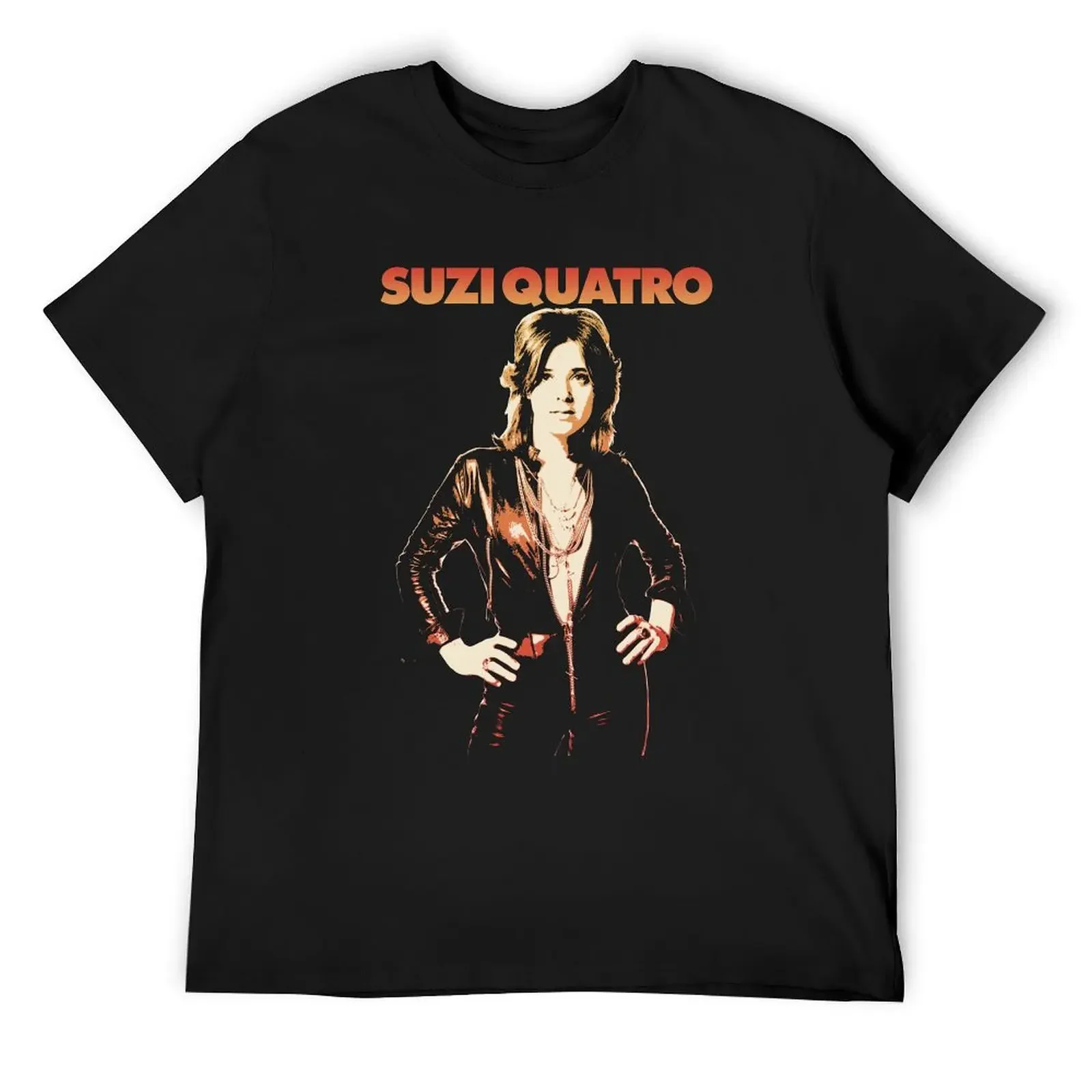 Suzi Quatro Glam Rock T-Shirt vintage anime shirt summer clothes for a boy Men's cotton t-shirt