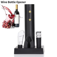6 In 1 Electric Wine Opener Set with Stand, USB Rechargeable Automatic Corkscrew Red Wine Bottle Opener for Kitchen Bar Party