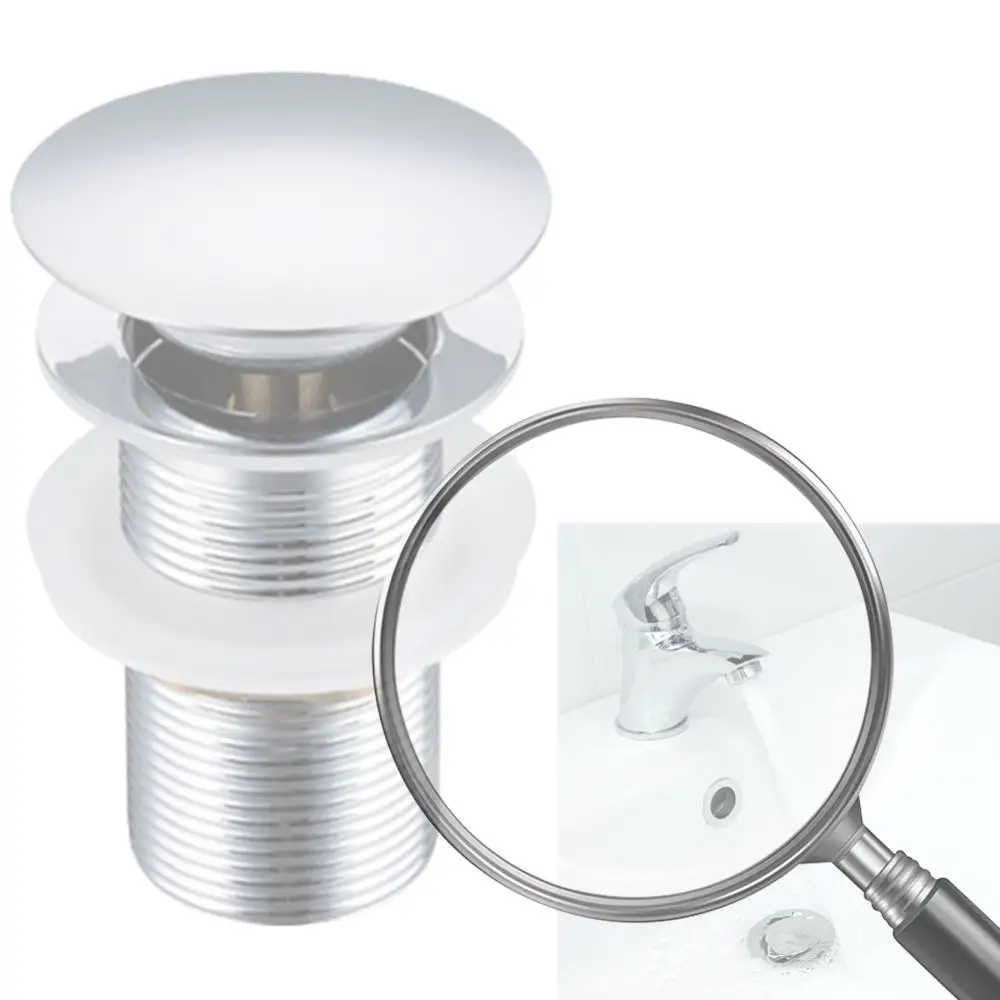 

Pop Up Drain Button Anti Clogging Bathroom Sink Plug Drainer Anti-Leakage Siphon Waste Stopper Bathroom Faucet Accessories