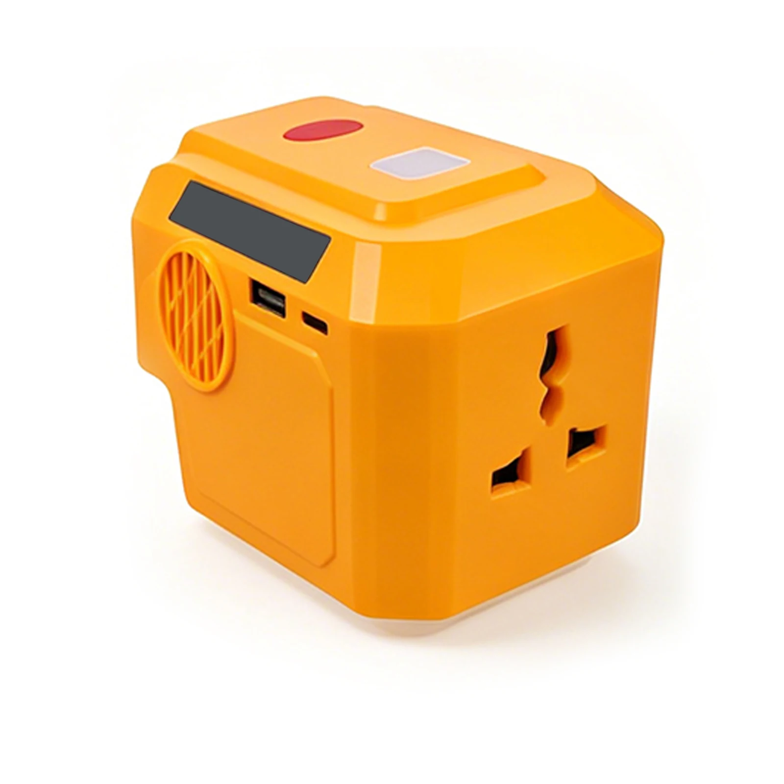 220W Portable Power Inverter Compatible with DeWALT 20V Battery (Tool Only), DC 20V to AC 110V Power Station with 1 AC Outlet, 1 USB-A, 1 Type-C & LED Light for Camping Outdoor Emergency