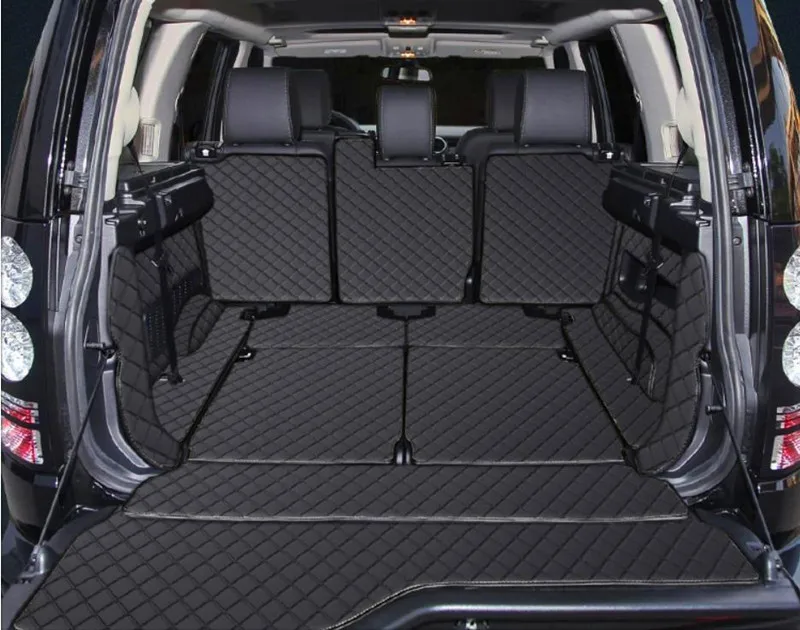 

Custom special car trunk mats for Land Rover Discovery 4 2016-2010 7 seats waterproof cargo liner mat boot carpets luggage cover