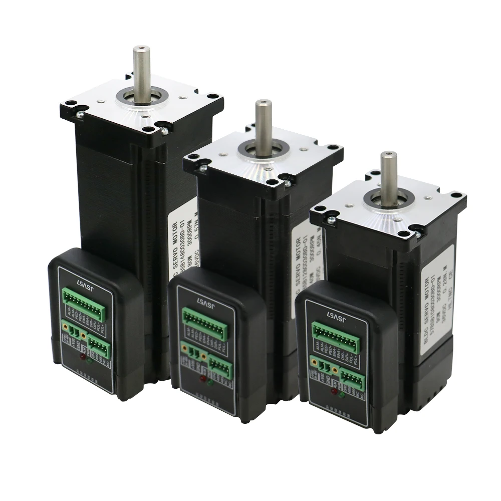 Silnik serwo DC 16-bitowy JSV57 3000 obr./min 90/140/180W DC 36V Nema 23 zintegrowany, 180W