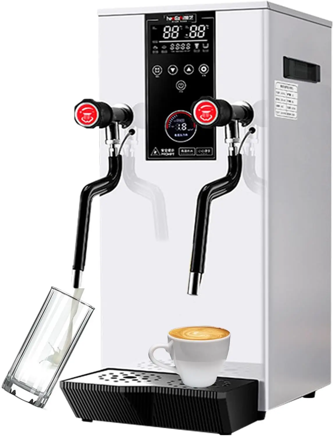 Steam Milk | 12L Steam Boiling Water Frothing Machine,Milk Foamer, 110 V Steam Milk Frothing Machine for Espr