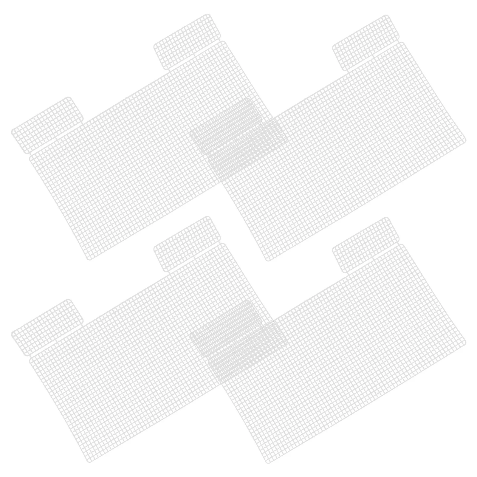 

4Pcs Thick Plastic Mesh Sheets Small Hole Mesh Fabric for DIY Crochet Bag Making Craft Material Crochet Bag Making Kit