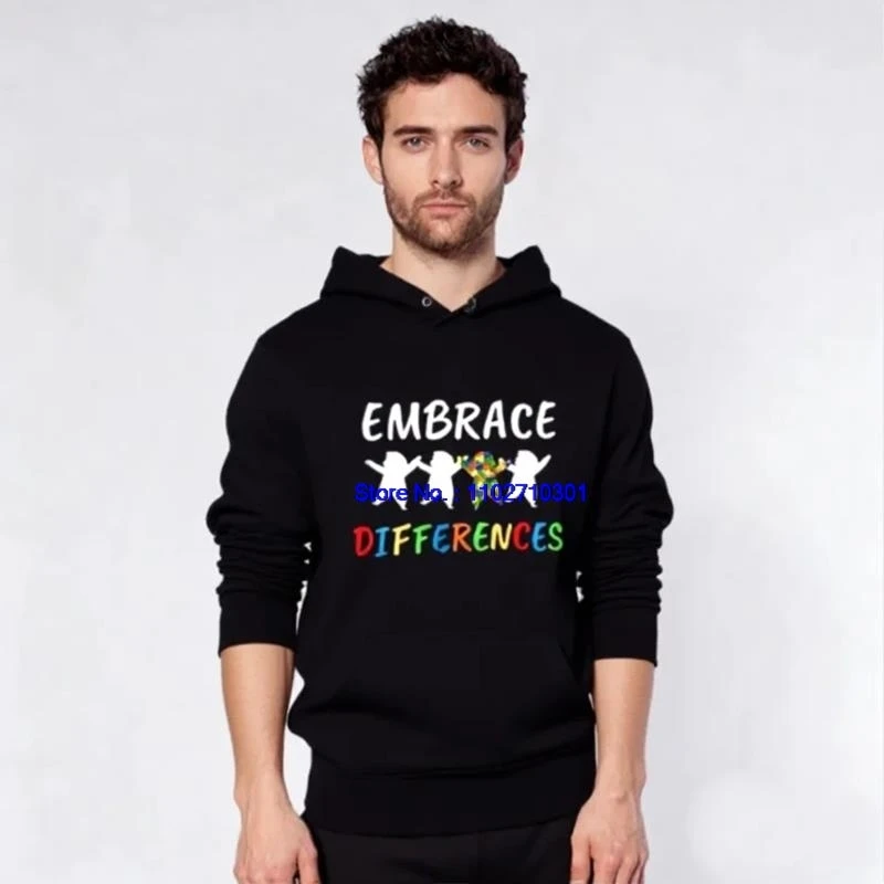 Fashion Hooded Sweatshirt Thick Sweater Meaningful Autism Awareness Gift Winter Essentials Hoodie Men's Winter Sweater