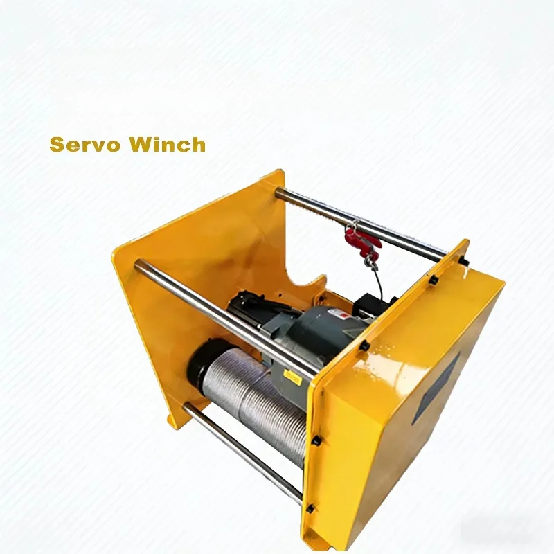 Servo PLC Intelligent Winch Constant Tension Torque Positioning Automatic Rope Arrangement Industrial Electric Winch Equipment